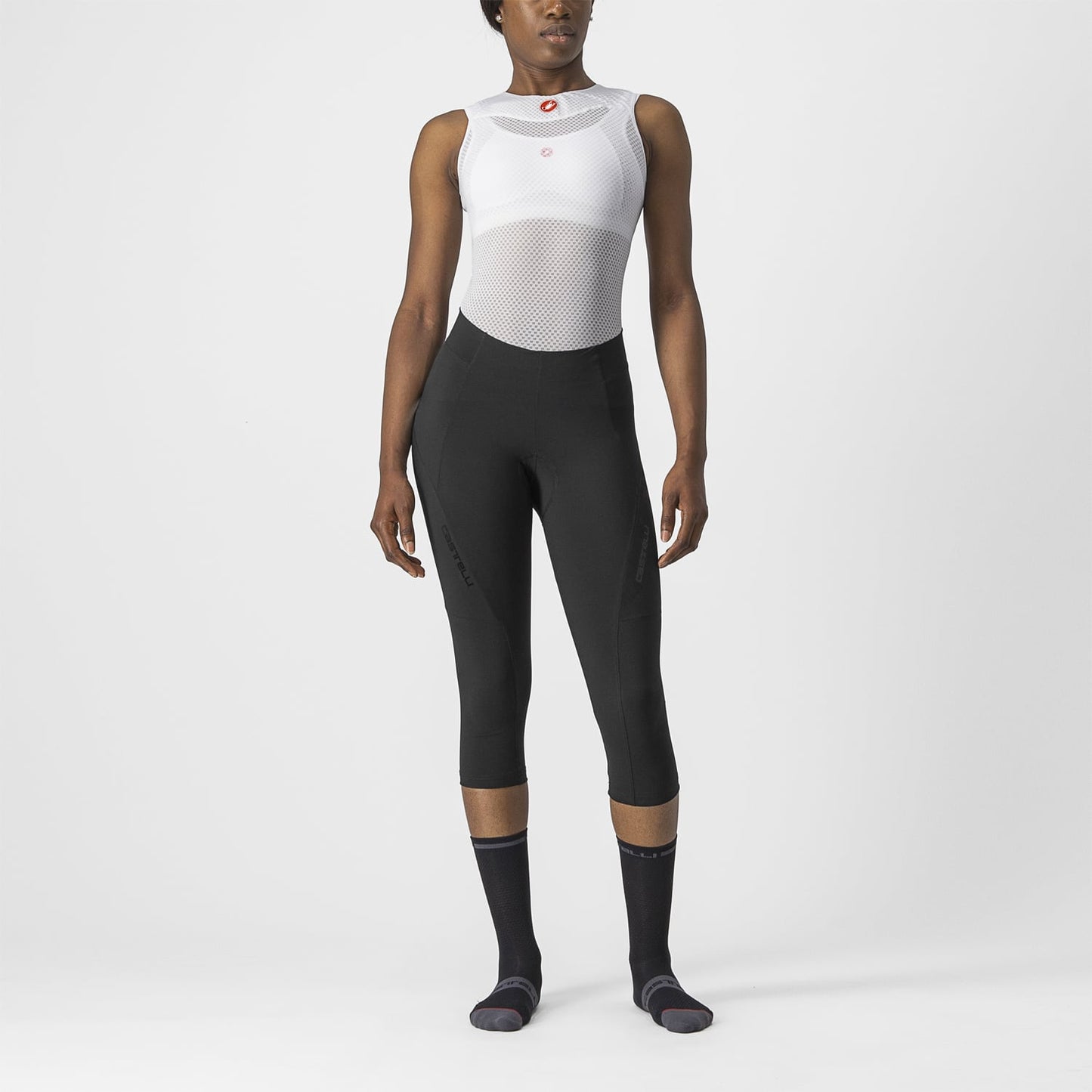 CASTELLI VELOCISSIMA 3 Rajstopy 3/4 damskie czarne