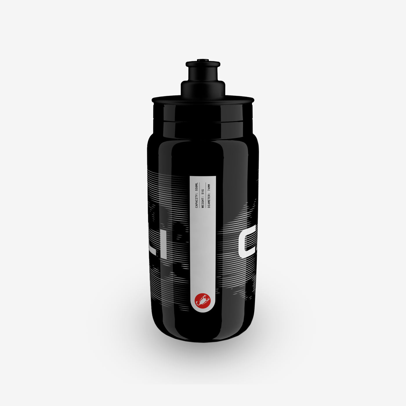 CASTELLI CLOUD water bottle (550ml) Black