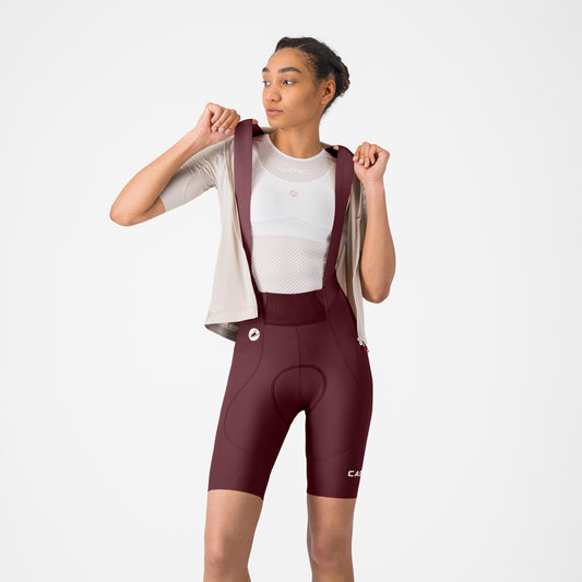 CASTELLI ESPRESSO 2 W DT Bordeaux Bibshorts