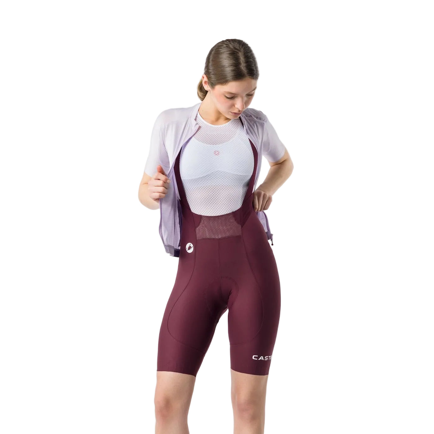 CASTELLI ESPRESSO 2 W DT Women's Bordeaux Bibshorts