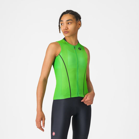 CASTELLI ANIMA FLOW Women's Sleeveless Jersey Green