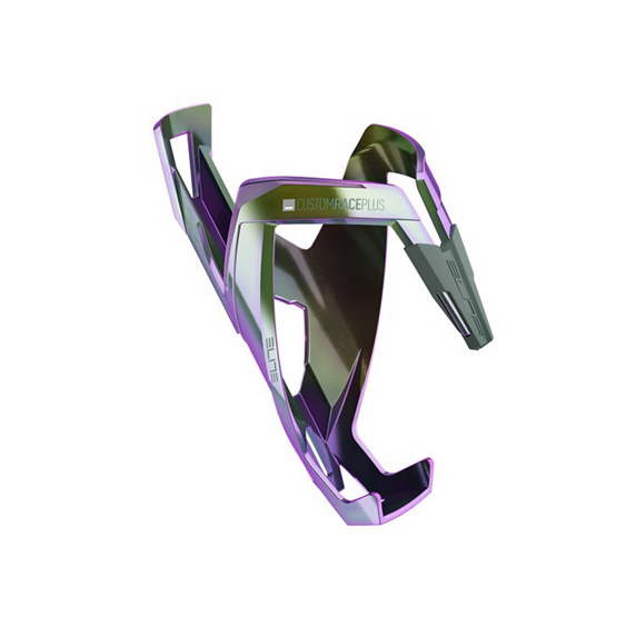 Koszyk na bidon ELITE CUSTOM RACE PLUS Green Violet Iridescent