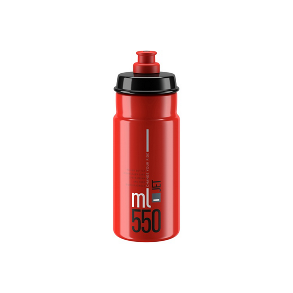 Butelka na wodę ELITE JET (550 ml) Red Logo Grey