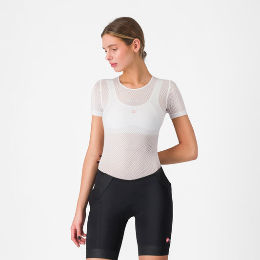 CASTELLI PRO MESH Bielizna damska z krótkim rękawem Biały