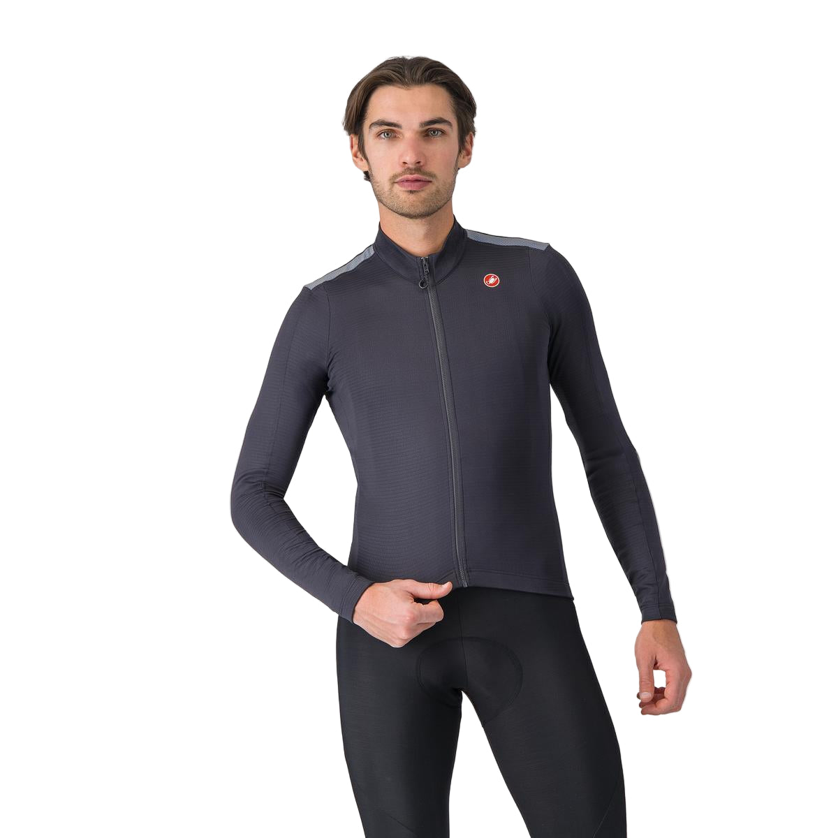 CASTELLI PURO 4 Jersey z długim rękawem szary