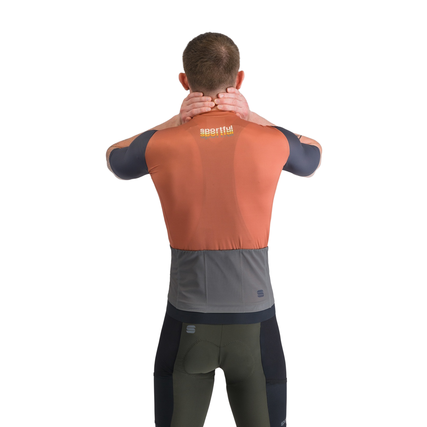 SPORTFUL SUPERGIARA 2 LOGO Koszulka z krótkim rękawem pomarańczowa