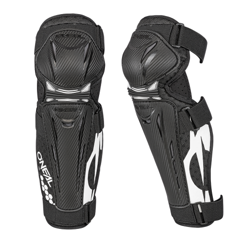 O'NEAL TRAIL FR Carbon Look Knee Pads, Black/White