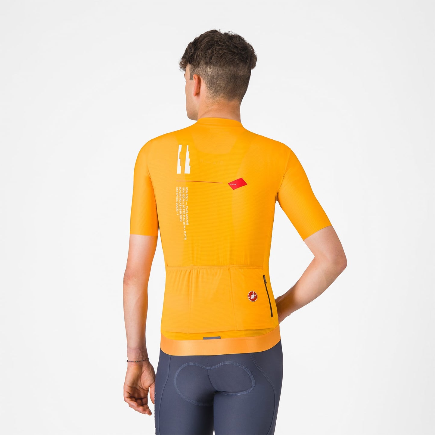 CASTELLI ESPRESSO R--A/D Short Sleeve Jersey Orange