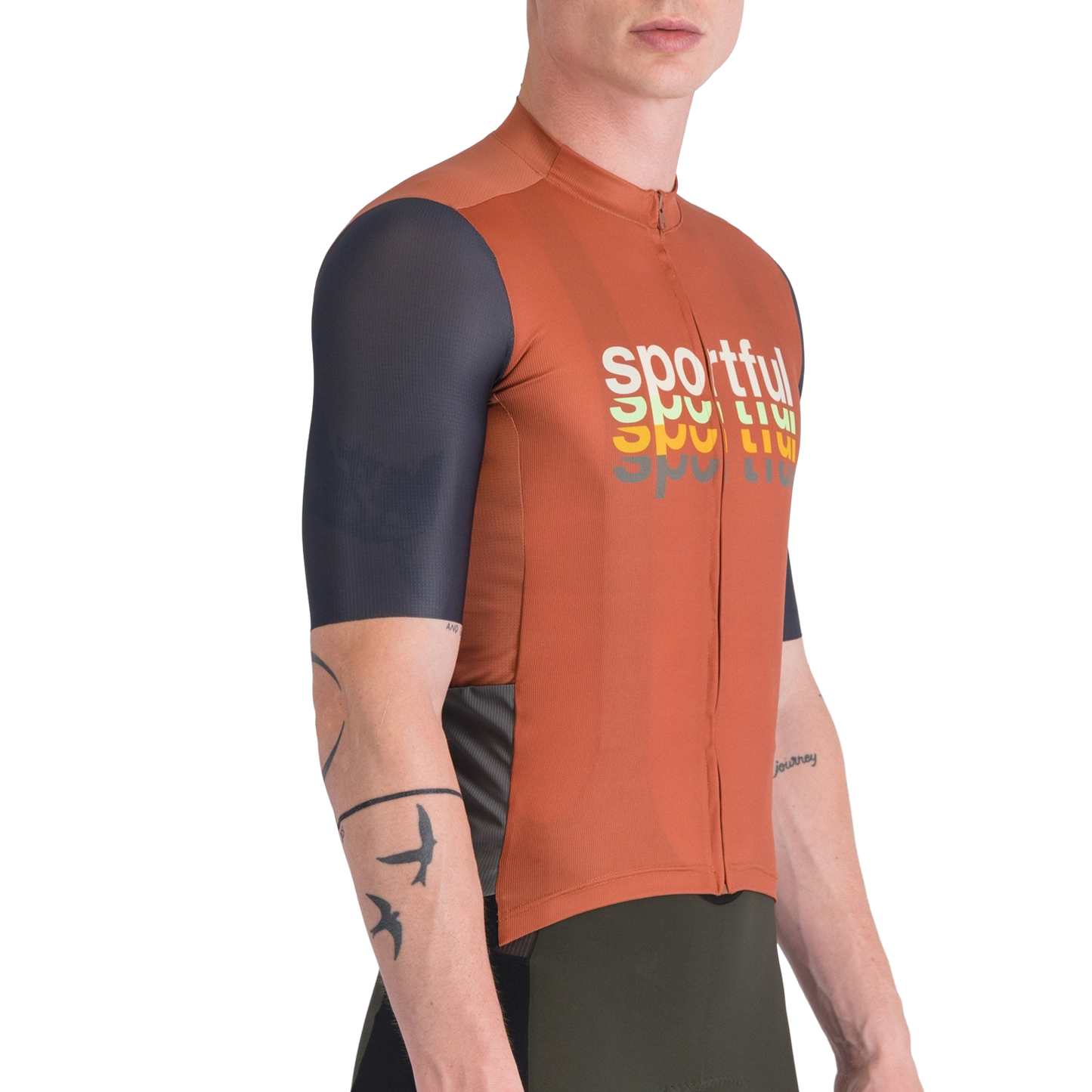 SPORTFUL SUPERGIARA 2 LOGO Koszulka z krótkim rękawem pomarańczowa