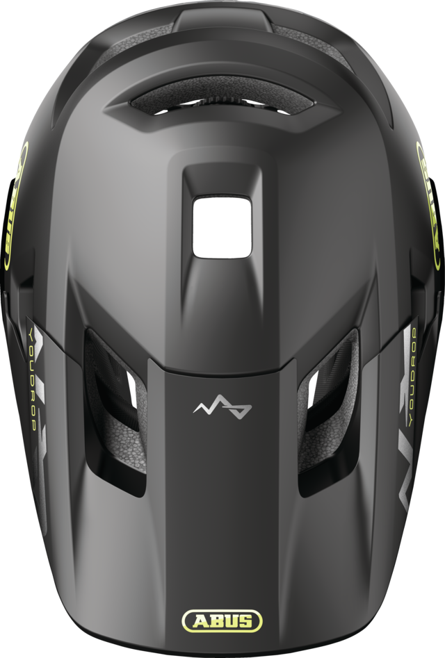 Kask MTB ABUS YOUDROP FF Junior Velvet, czarny