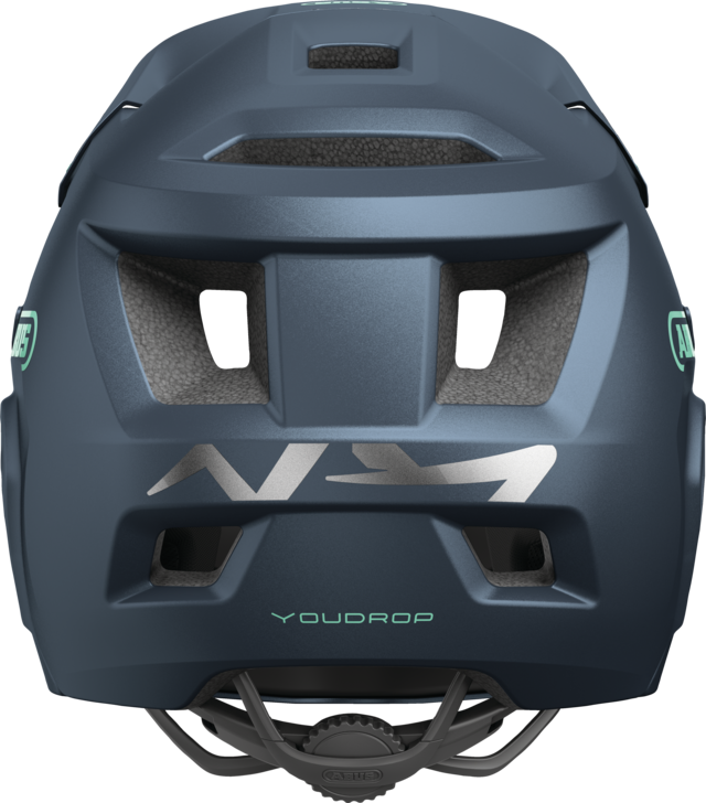 Kask MTB ABUS YOUDROP FF Junior Midnight Niebieski