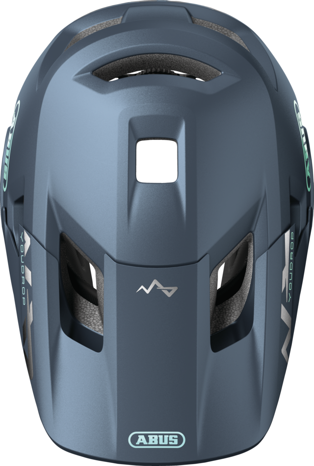 Kask MTB ABUS YOUDROP FF Junior Midnight Niebieski
