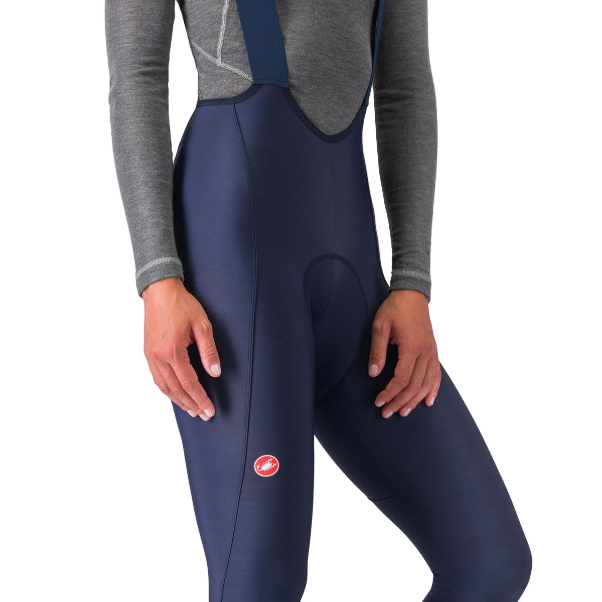Rajstopy damskie CASTELLI ESPRESSO W DT Bibtights Blue