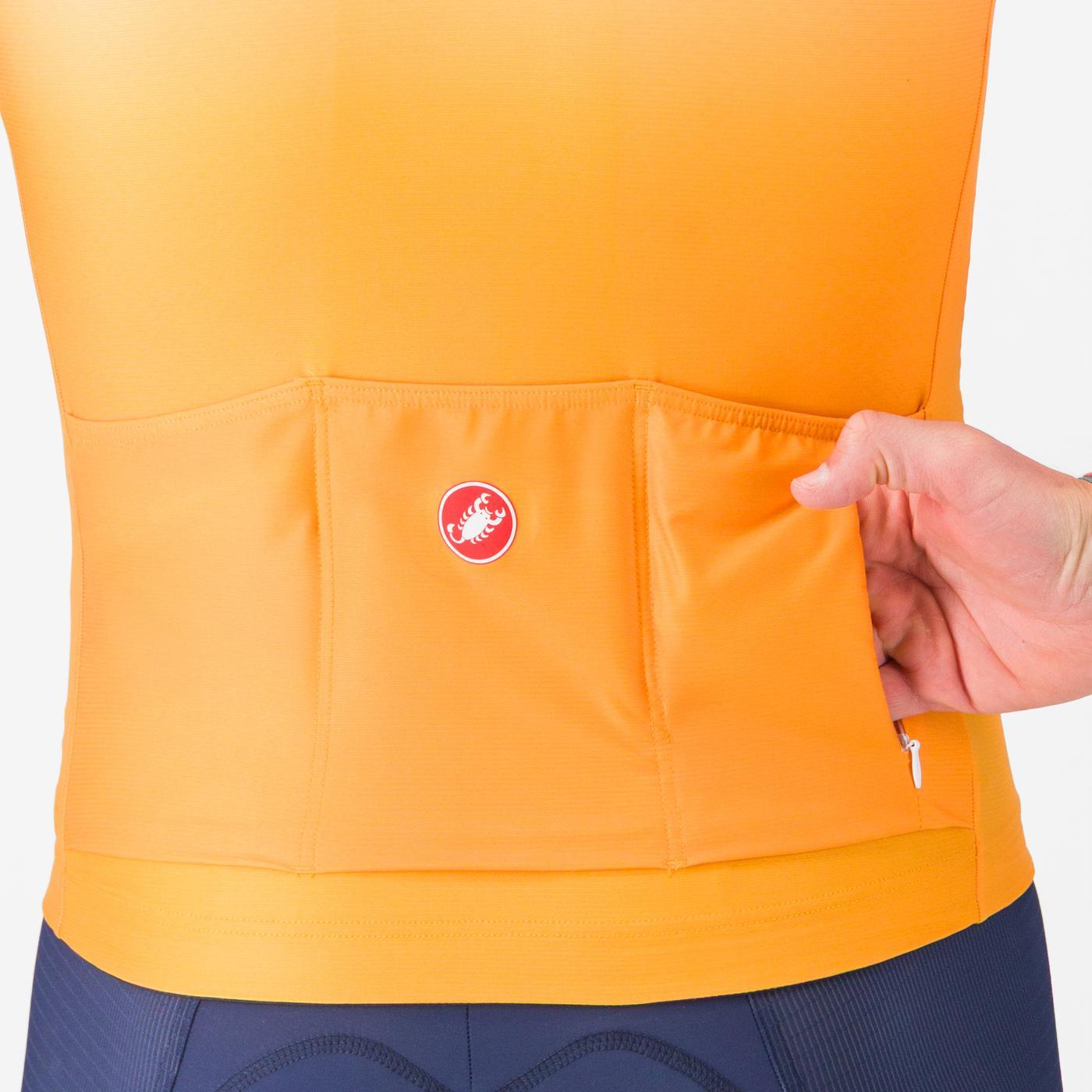 CASTELLI UPF Short Sleeve Jersey Orange