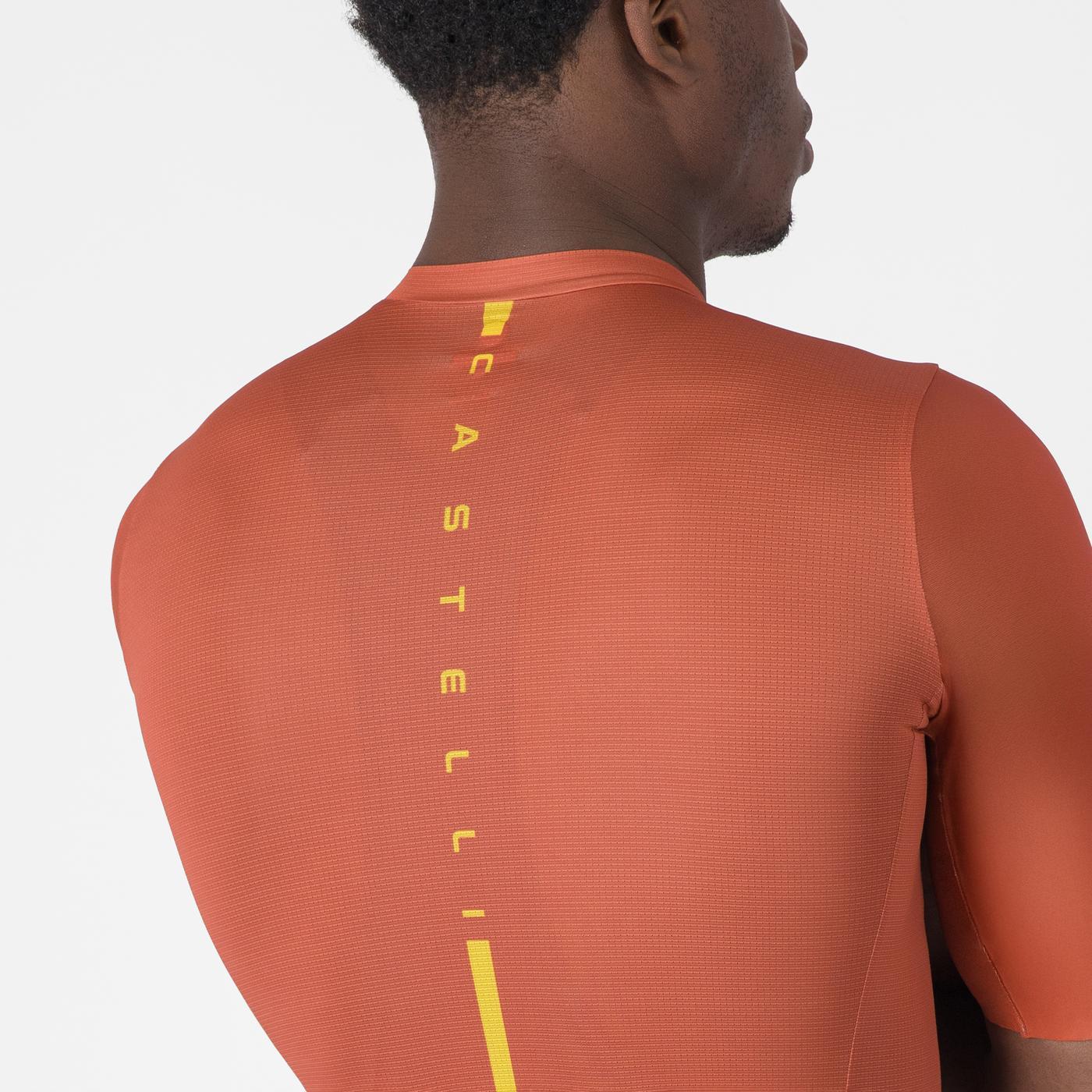 CASTELLI DRITTONE LOGO Short Sleeve Paprika Jersey