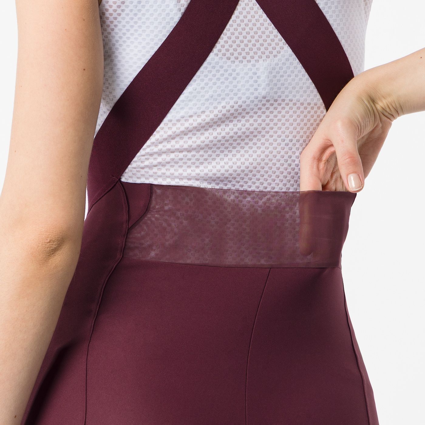 CASTELLI ESPRESSO 2 W DT Women's Bordeaux Bibshorts