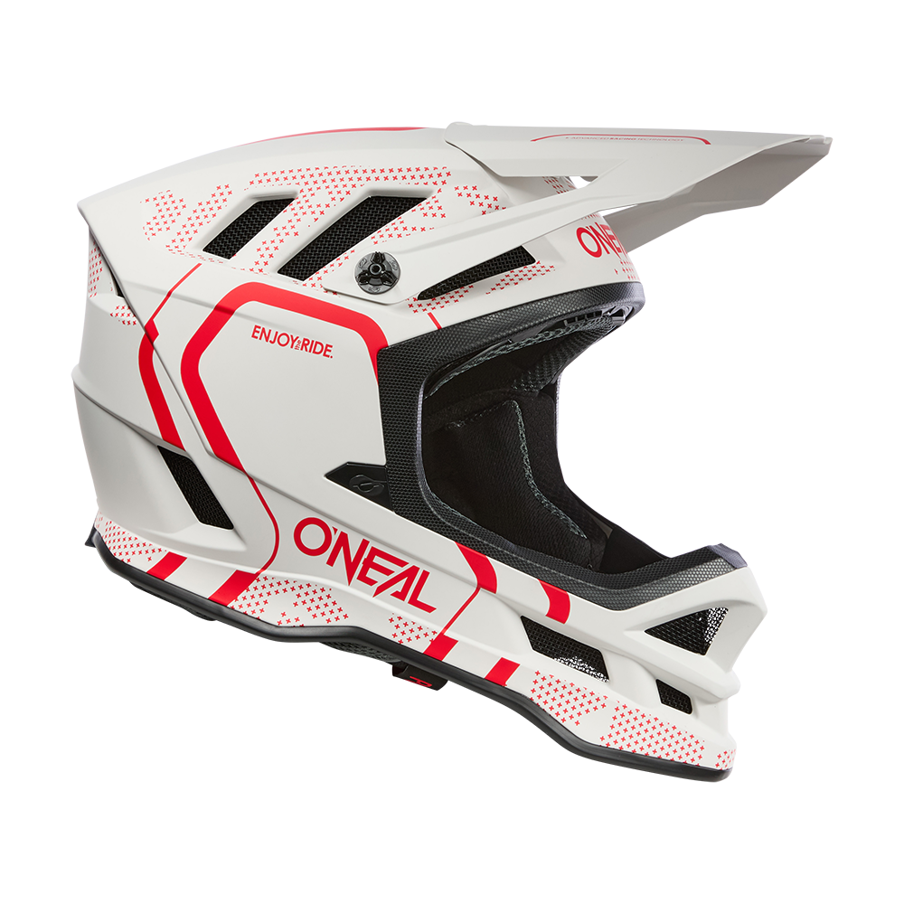 Kask MTB O'NEAL BLADE POLYACRYLITE STRIKE biały/czerwony