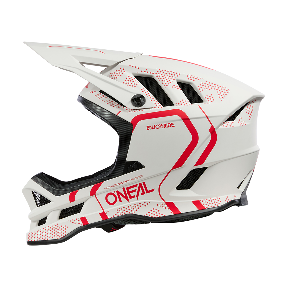 Kask MTB O'NEAL BLADE POLYACRYLITE STRIKE biały/czerwony