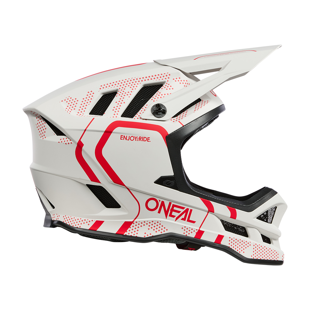 Kask MTB O'NEAL BLADE POLYACRYLITE STRIKE biały/czerwony