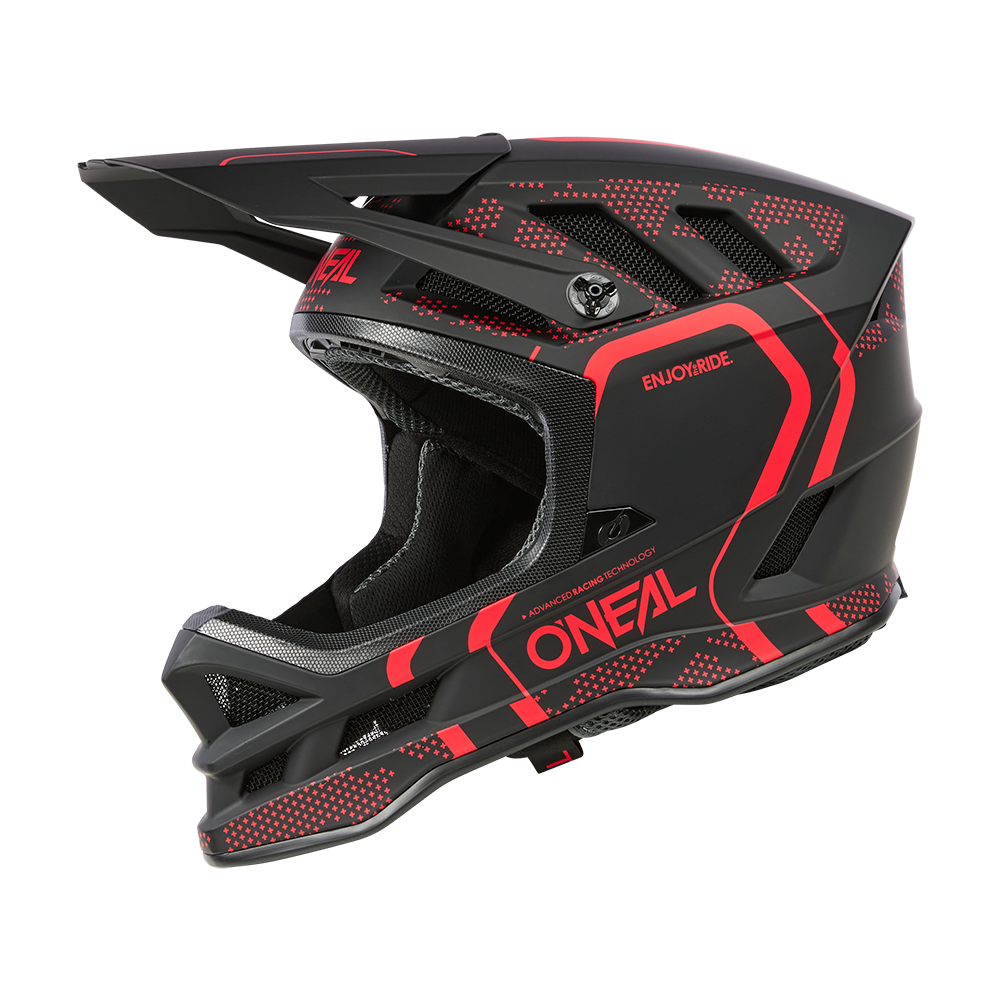 Kask MTB O'NEAL BLADE POLYACRYLITE STRIKE czarny/czerwony