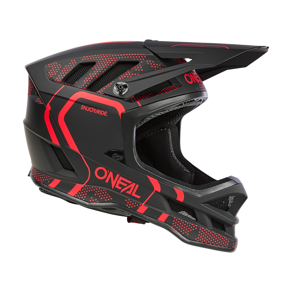 Kask MTB O'NEAL BLADE POLYACRYLITE STRIKE czarny/czerwony