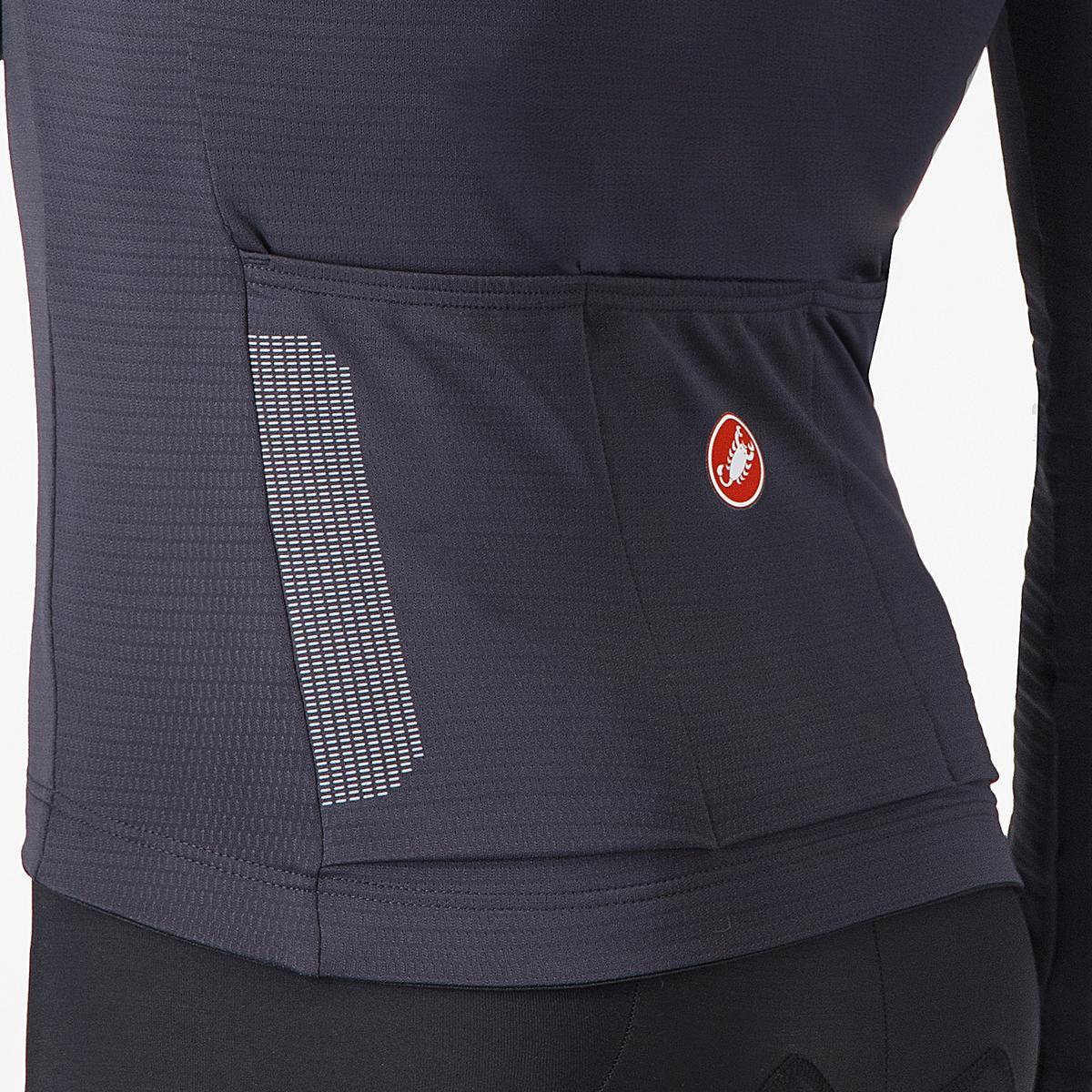 CASTELLI PURO 4 Jersey z długim rękawem szary