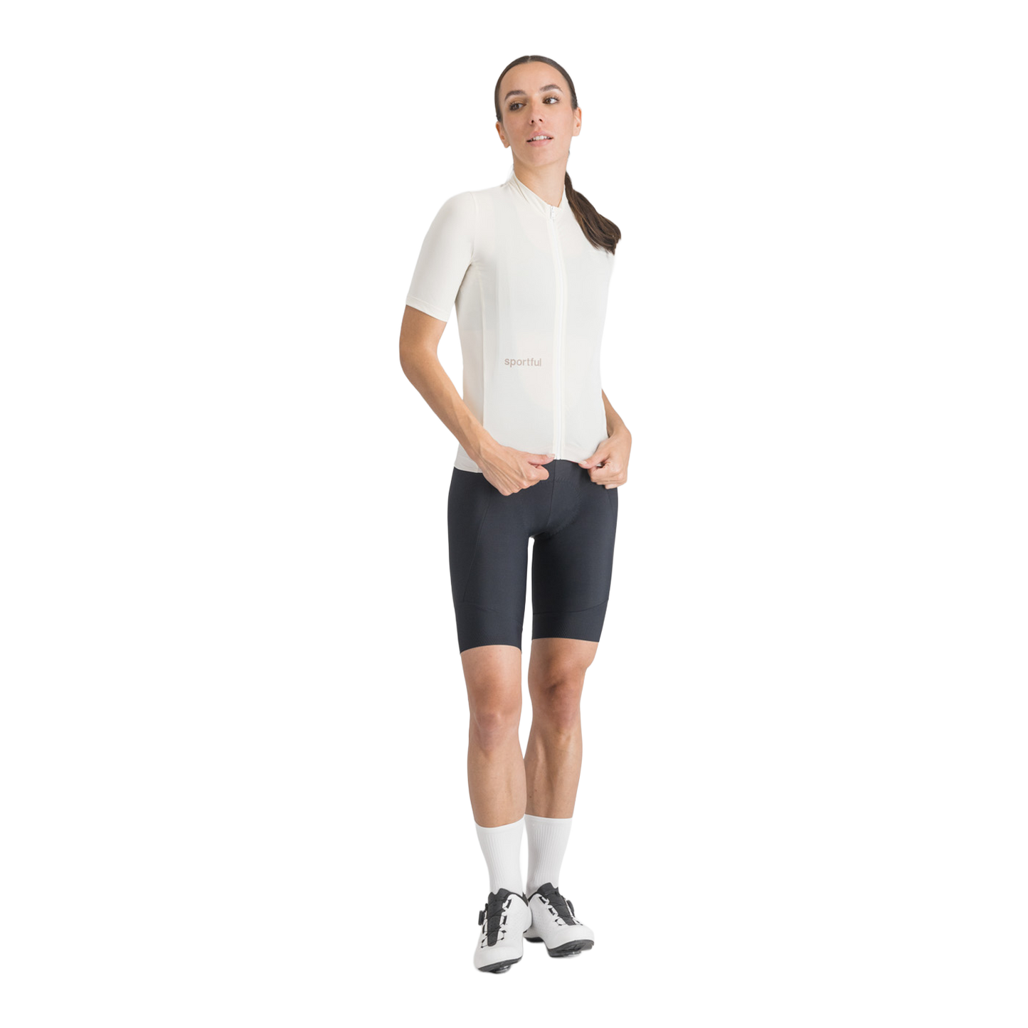 Damska koszulka SPORTFUL CLASSIC z krótkim rękawem, kremowa