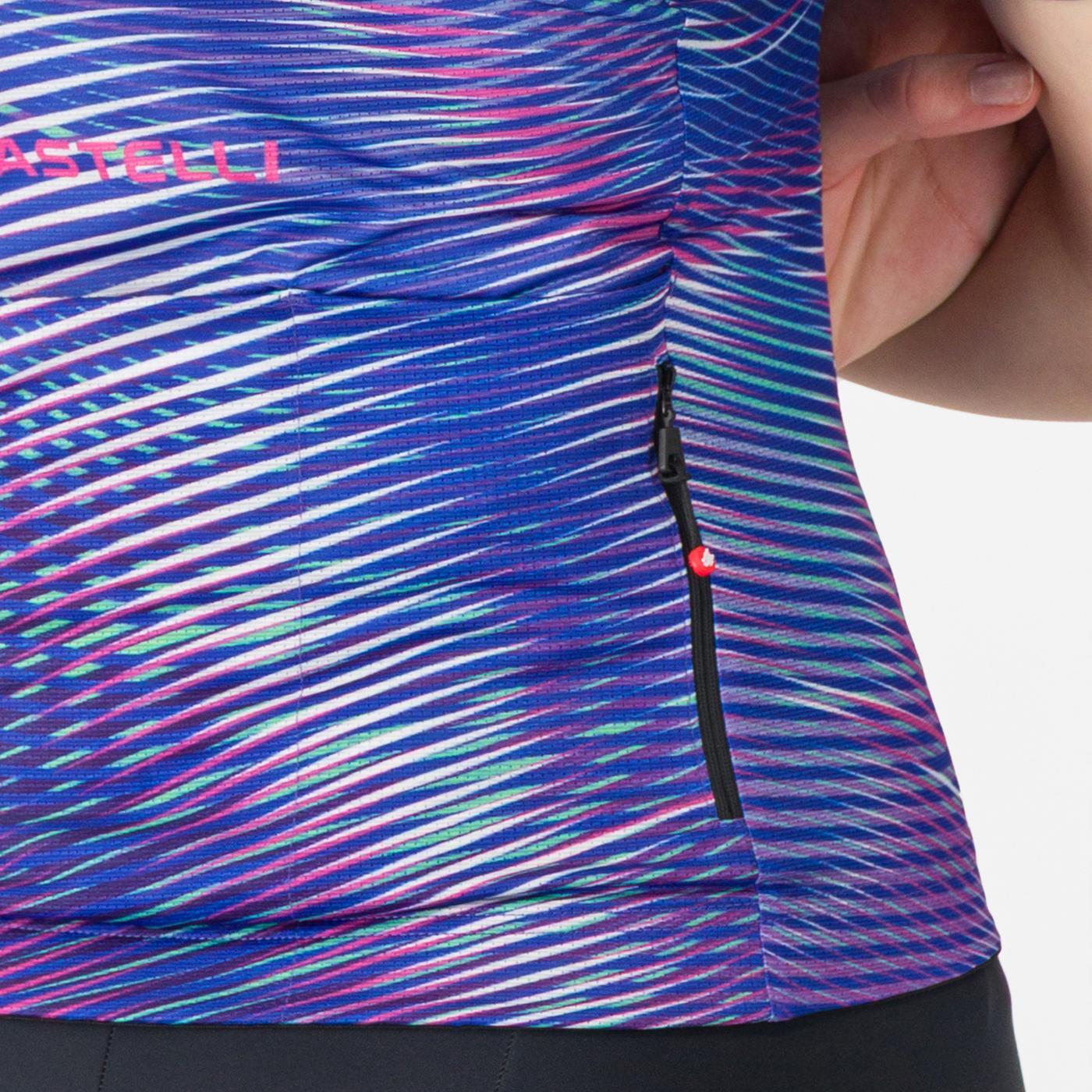 CASTELLI COSMIC VORTEX Women's Short Sleeve Jersey Purple