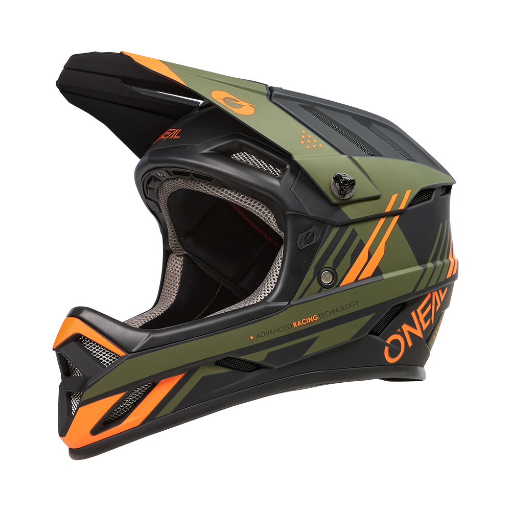 Kask MTB O'NEAL BACKFLIP STRIKE czarny/pomarańczowy/zielony