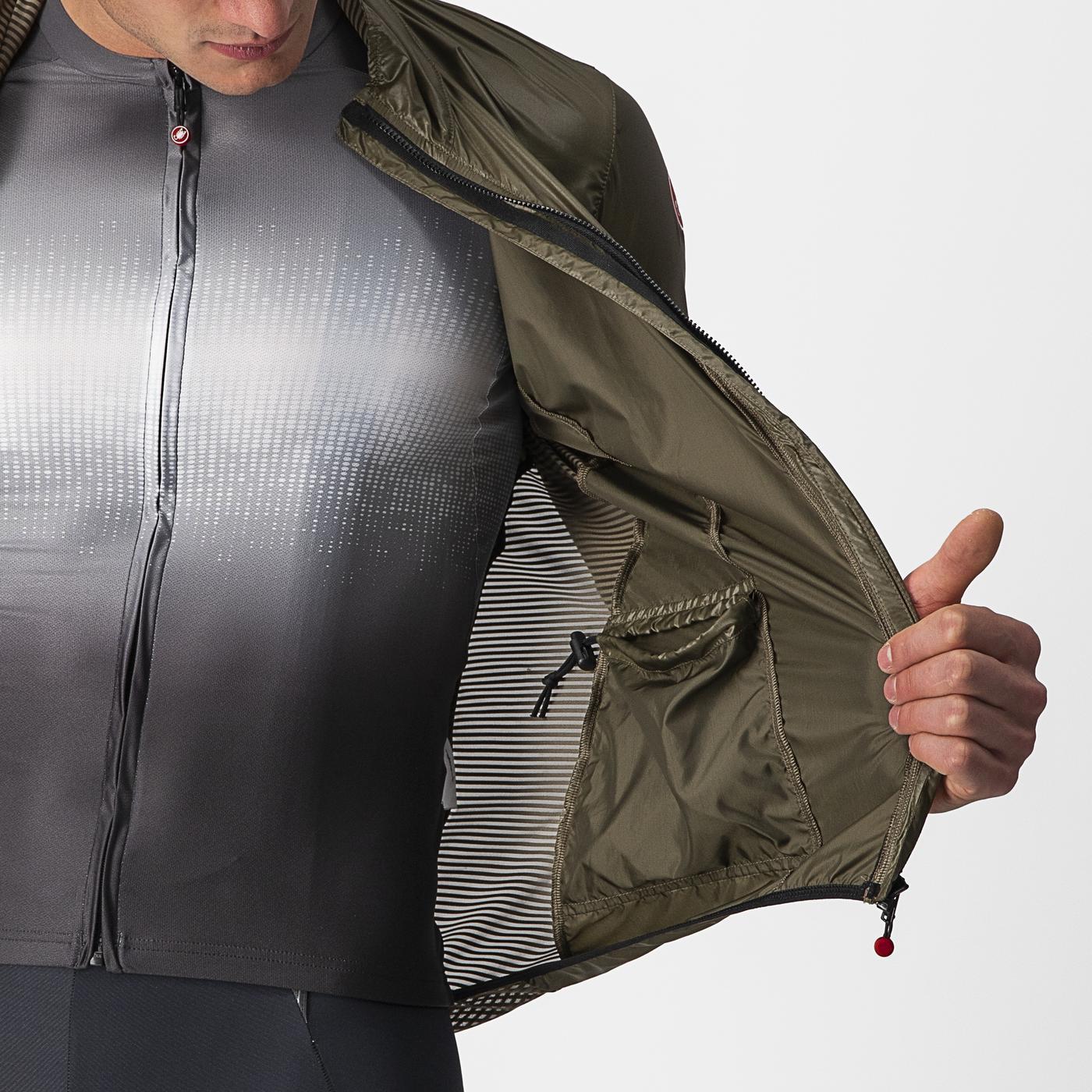 CASTELLI ARIA SHELL Kurtka brązowa