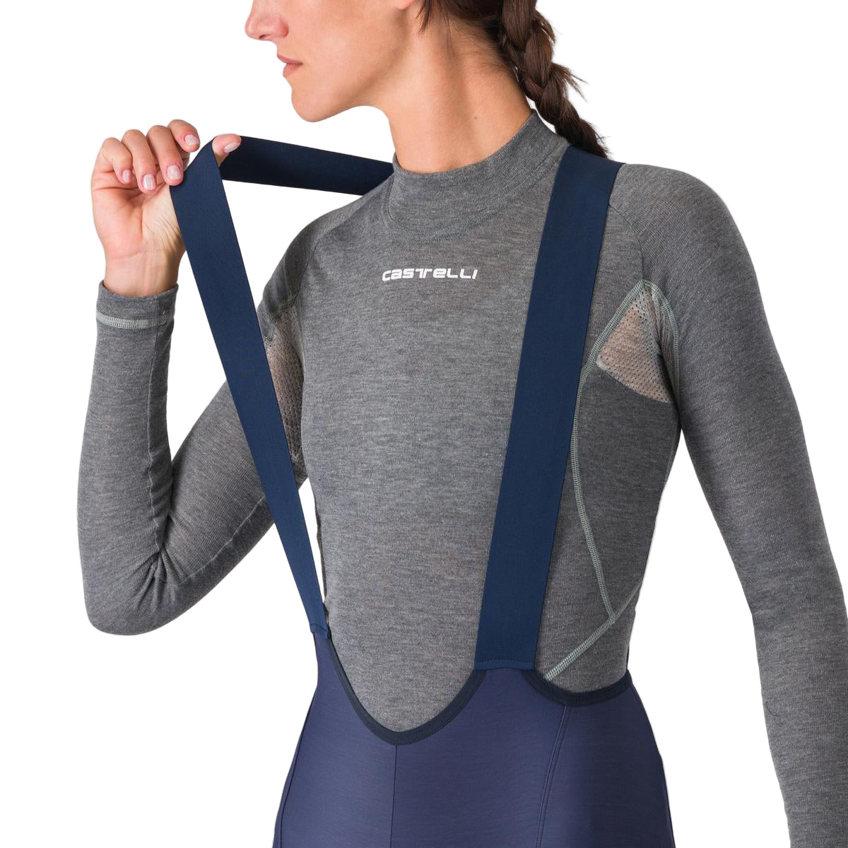 Rajstopy damskie CASTELLI ESPRESSO W DT Bibtights Blue