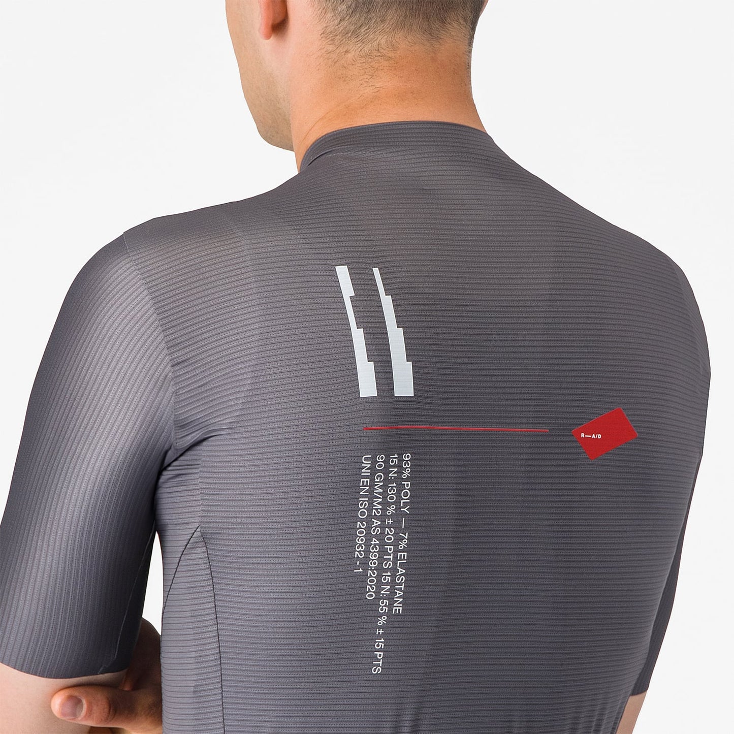 Koszulka z krótkim rękawem CASTELLI ESPRESSO R--A/D Smoke Grey