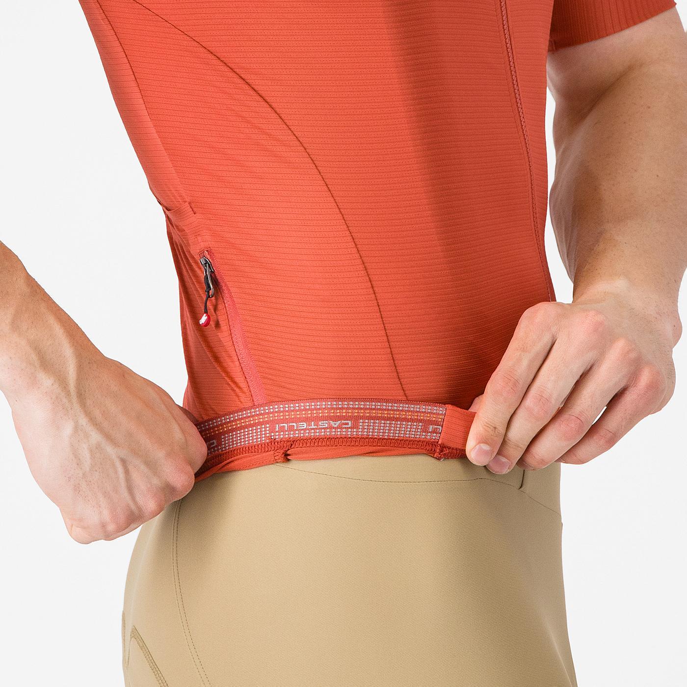 Koszulka z krótkim rękawem CASTELLI ESPRESSO 2 Paprika Jersey