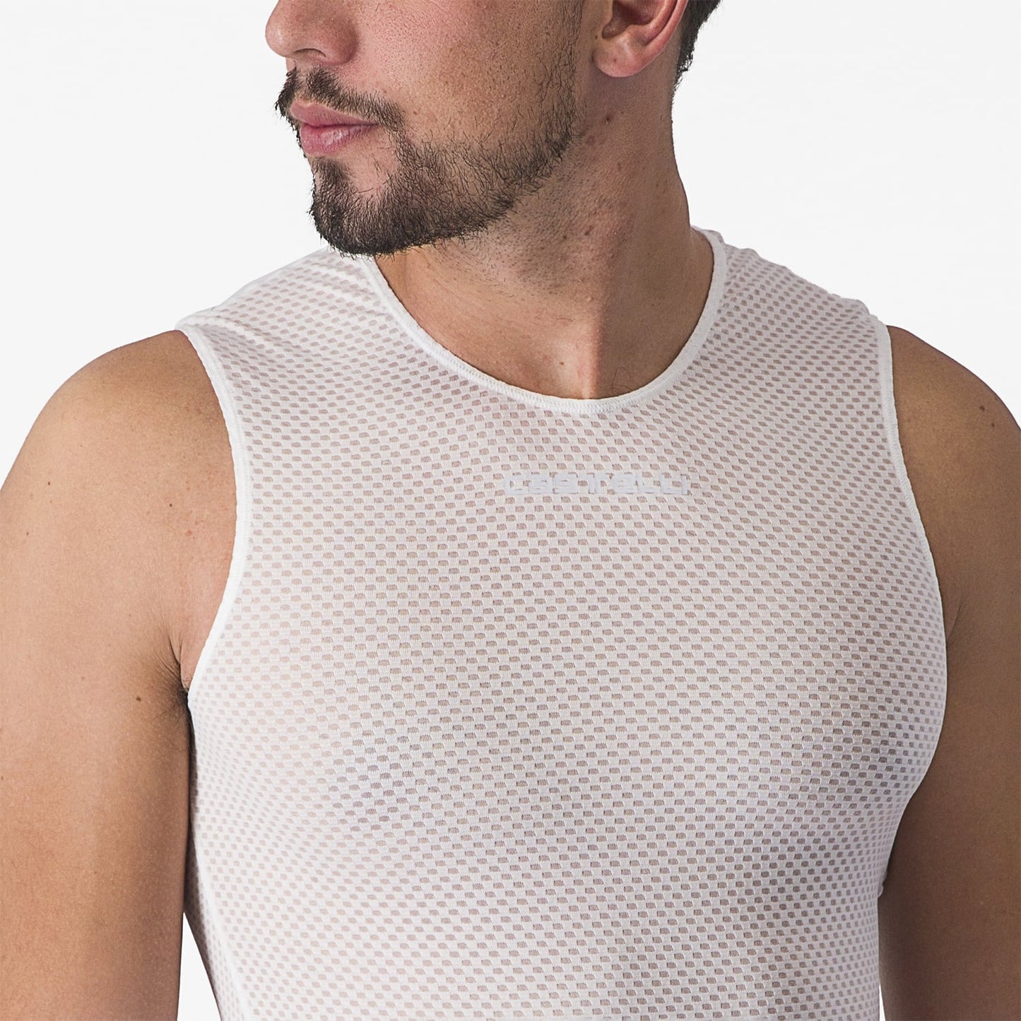 CASTELLI PRO MESH 2.0 Bielizna bez rękawów biały