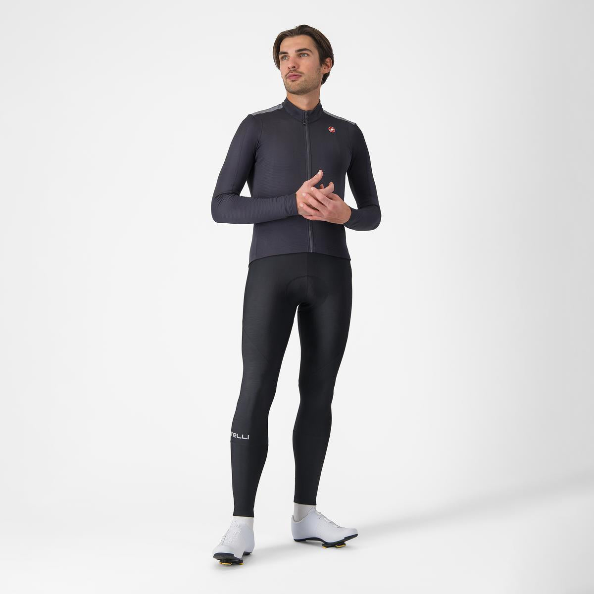CASTELLI PURO 4 Jersey z długim rękawem szary
