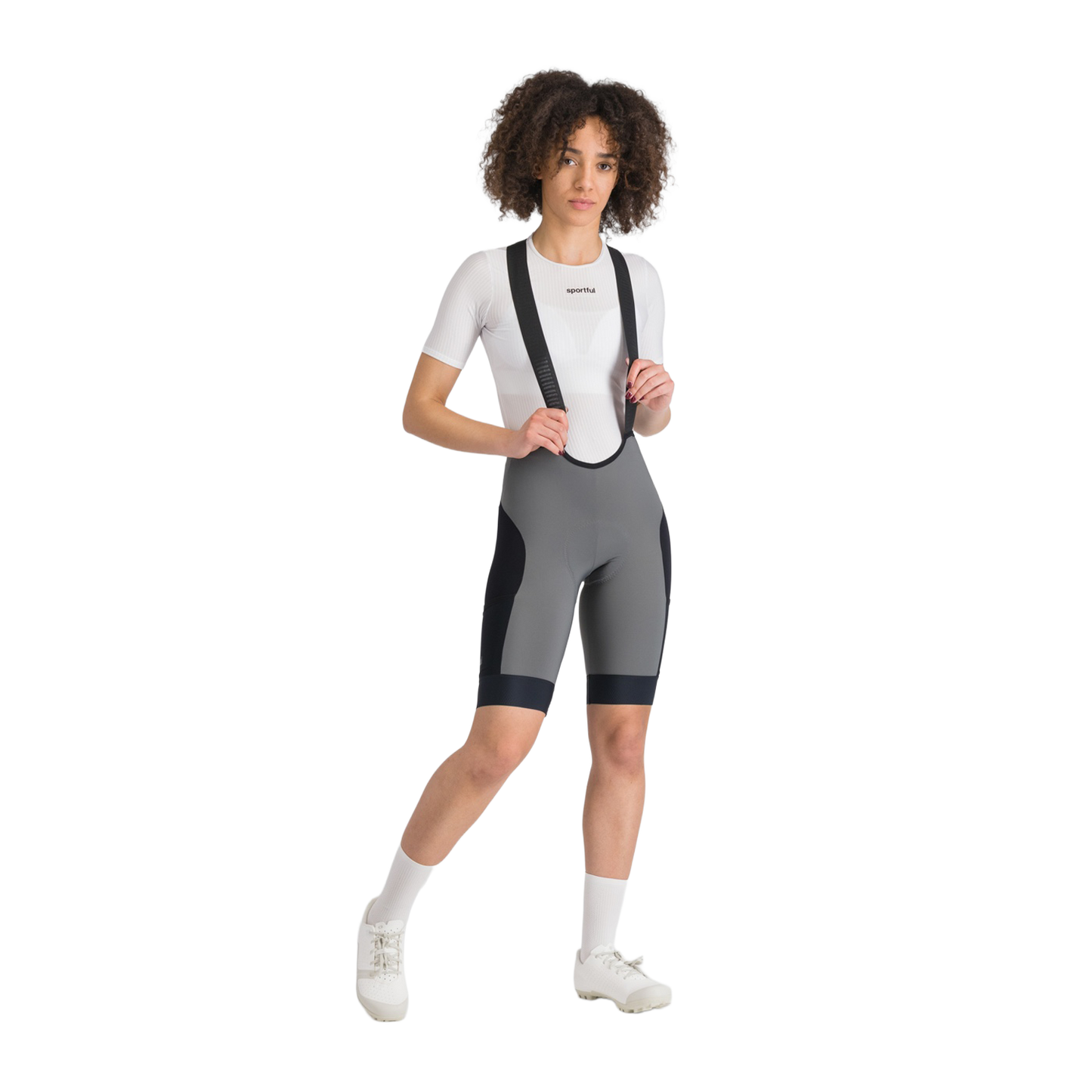 SPORTFUL SUPERGIARA 2 Women's Grey/Black Bibtights Short