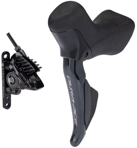 Klamkomanetka Lewa i Zacisk Przedni SHIMANO DURA-ACE DI2 R9270 Double Flat Mount 2x12-rz.