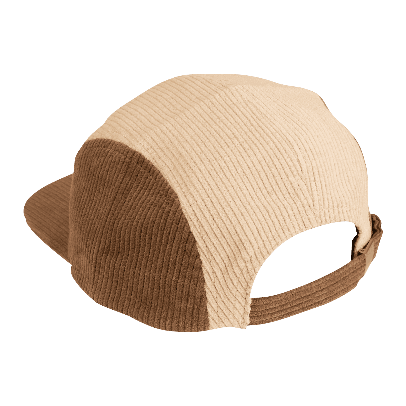 BURGTEC BANDIT CORDUROY FIVE PANEL Cap beżowo-brązowa