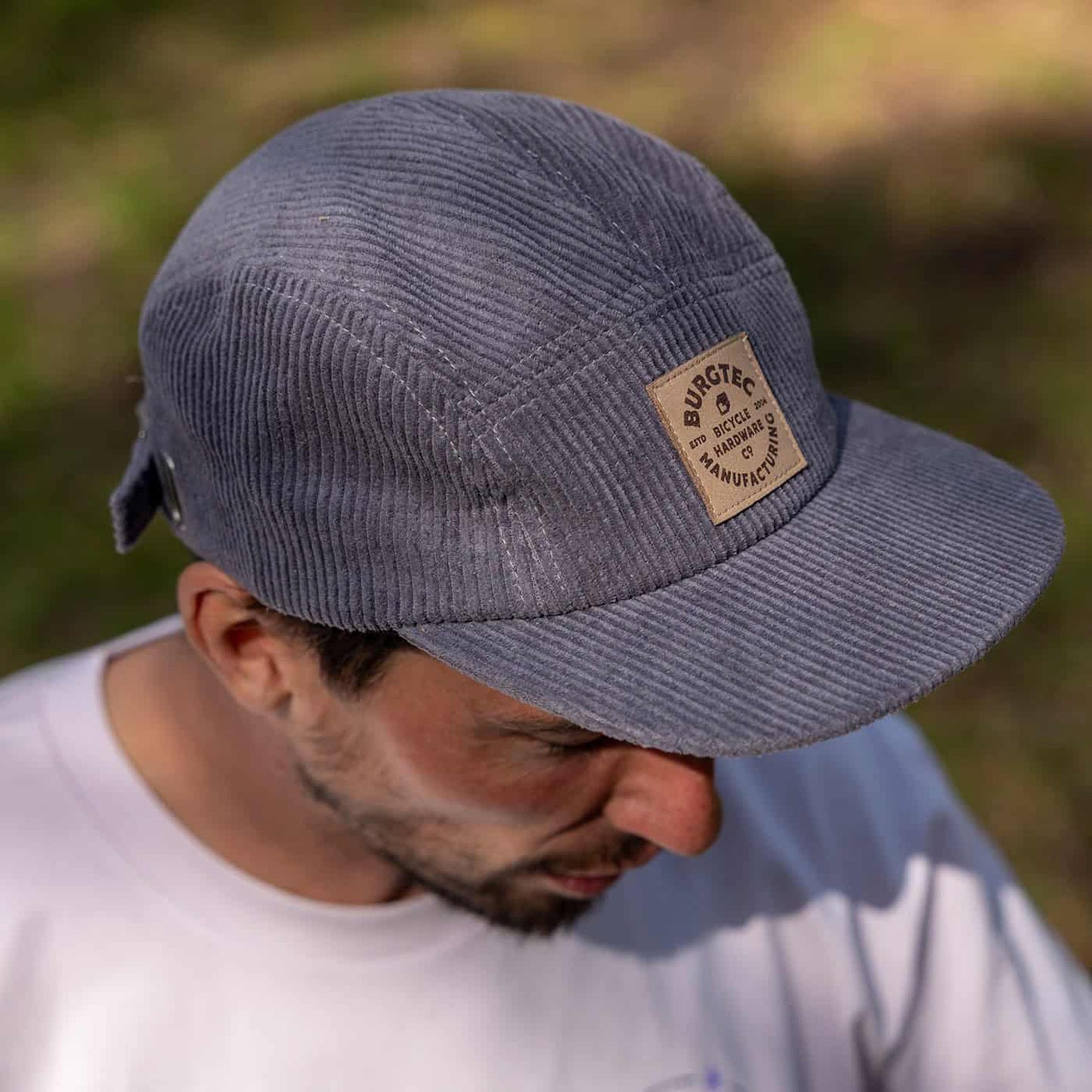 BURGTEC BANDIT CORDUROY FIVE PANEL Cap szary