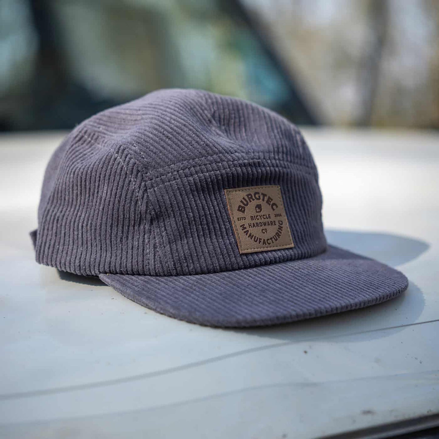 BURGTEC BANDIT CORDUROY FIVE PANEL Cap szary