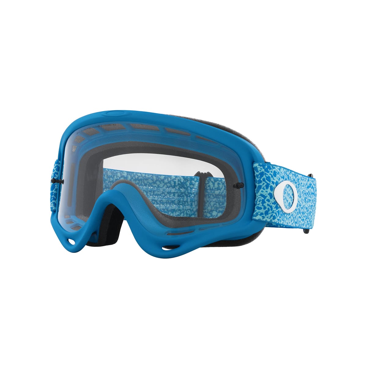 OAKLEY O Frame MX Blue Crackle Clear Goggle OO7029-84