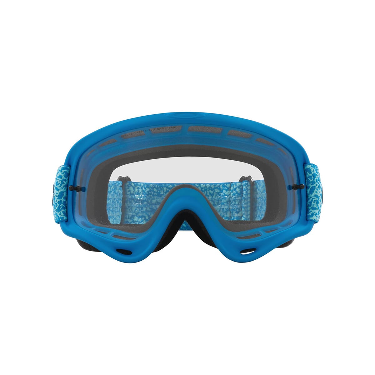 OAKLEY O Frame MX Blue Crackle Clear Goggle OO7029-84