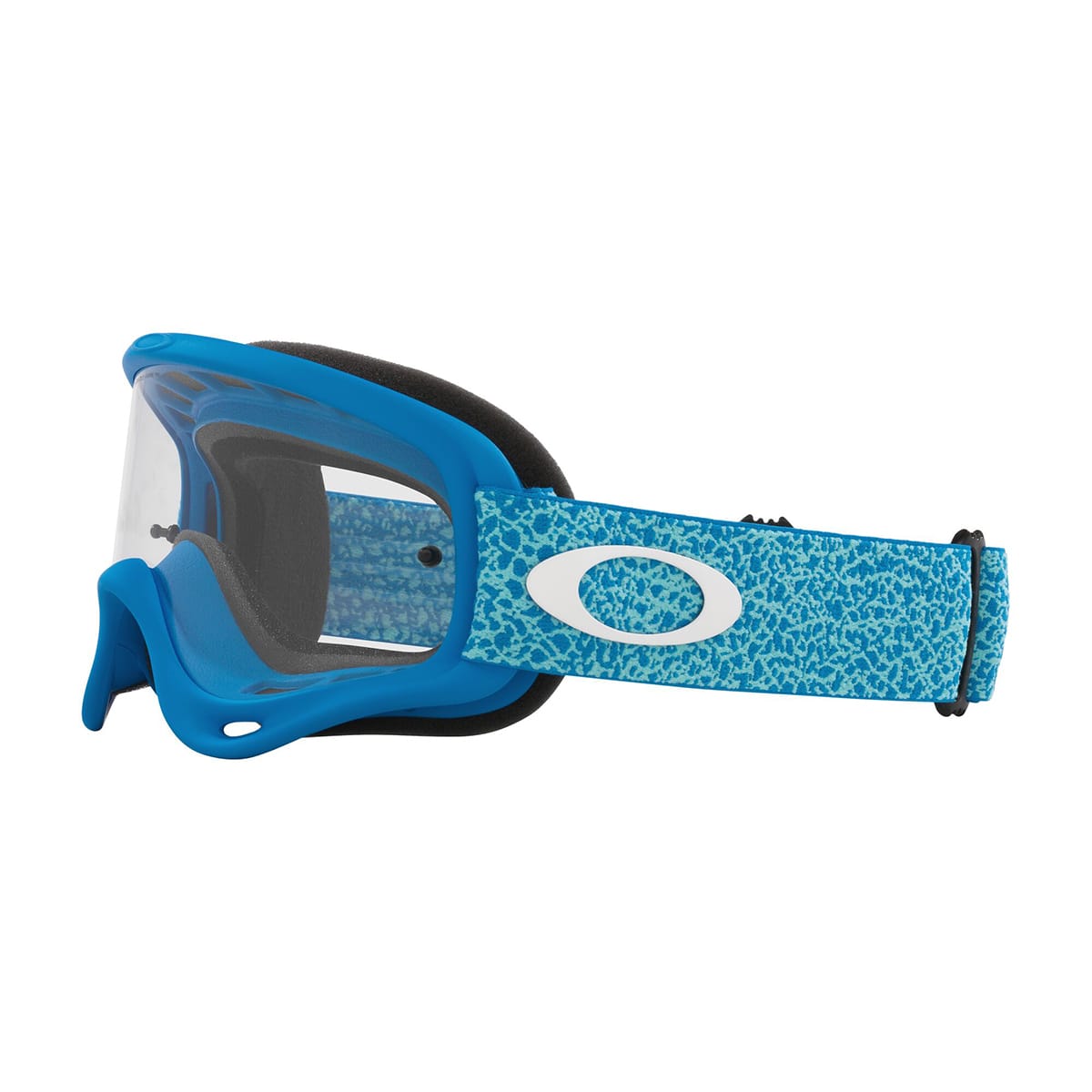 OAKLEY O Frame MX Blue Crackle Clear Goggle OO7029-84