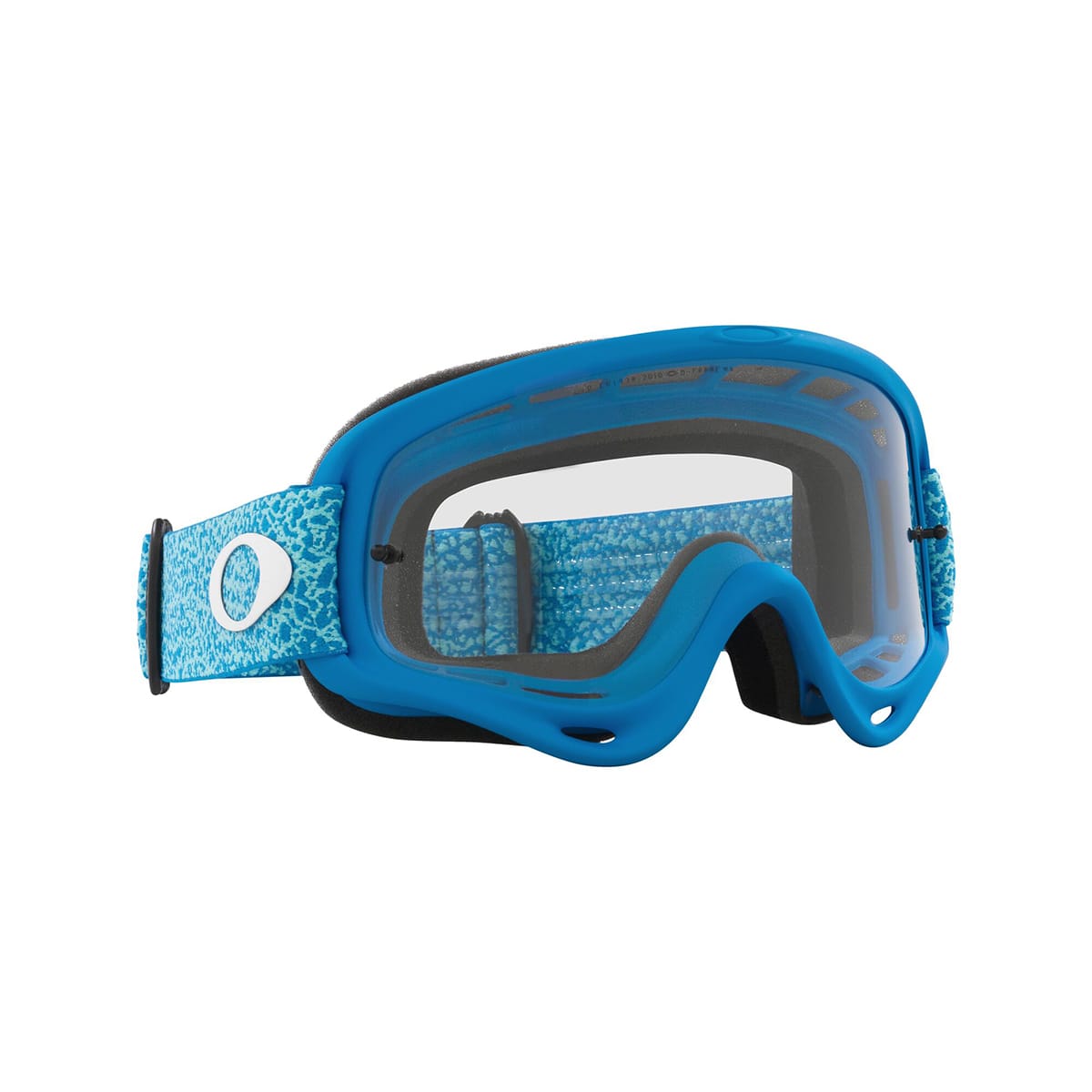 OAKLEY O Frame MX Blue Crackle Clear Goggle OO7029-84