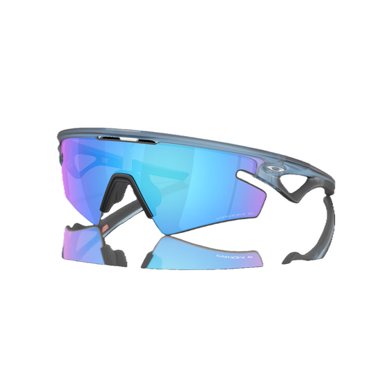 OAKLEY SPHAERA SLASH Matt Transparent Stone Prizm Sapphire Pol Glasses