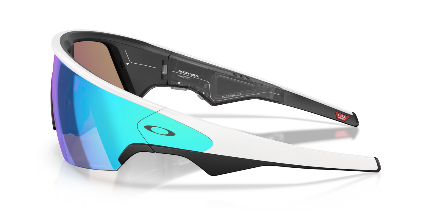Okulary OAKLEY VANGUARD META Black/White Prizm Sapphire Lens