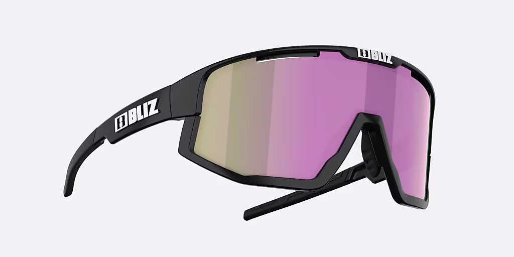 Okulary przeciwsłoneczne BLIZ FUSION SMALL Czarny Mat Różowy Brązowy Soczewki