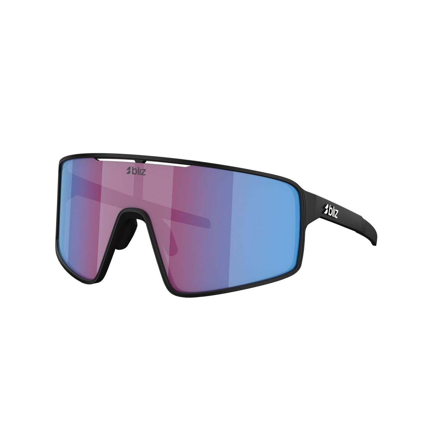 Okulary lustrzane BLIZ P001 czarny matowy różowy fioletowy niebieski