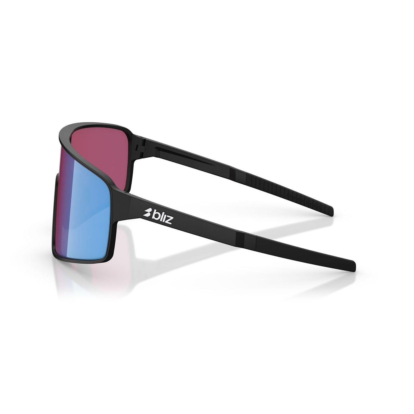 Okulary lustrzane BLIZ P001 czarny matowy różowy fioletowy niebieski