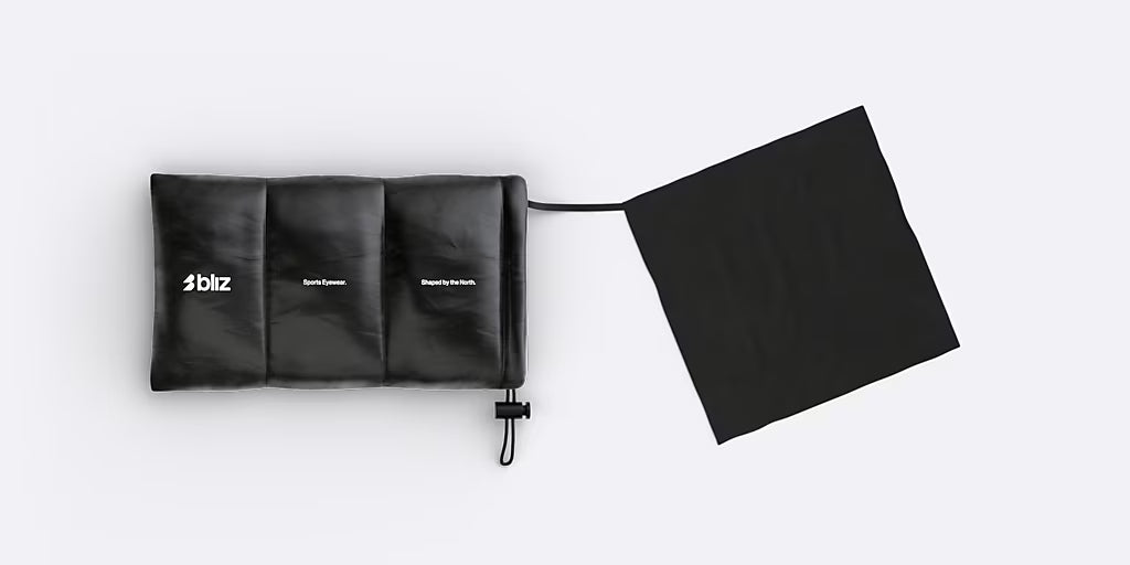 BLIZ P001 Black Matt Irdium Blue Goggles